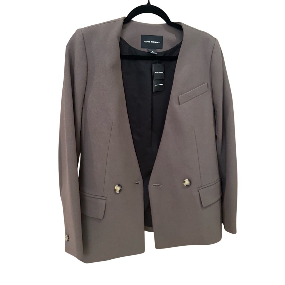 Club Monaco Nwt Women's Brown Blazer, Size 0